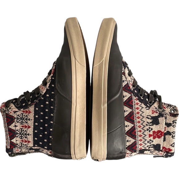 Vans Off The Wall Festive Knit Rubber MTE Snow & Rain Hi-Top Shoe Woman’s 9.5 - Picture 6 of 8